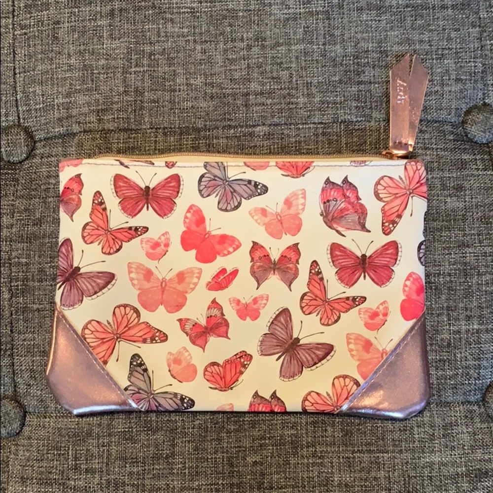 New butterfly make up bag -small